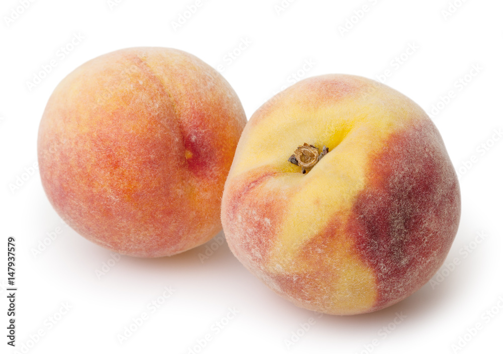Peaches isolated on white background with clipping path Peaches isolated on white background with clipping path