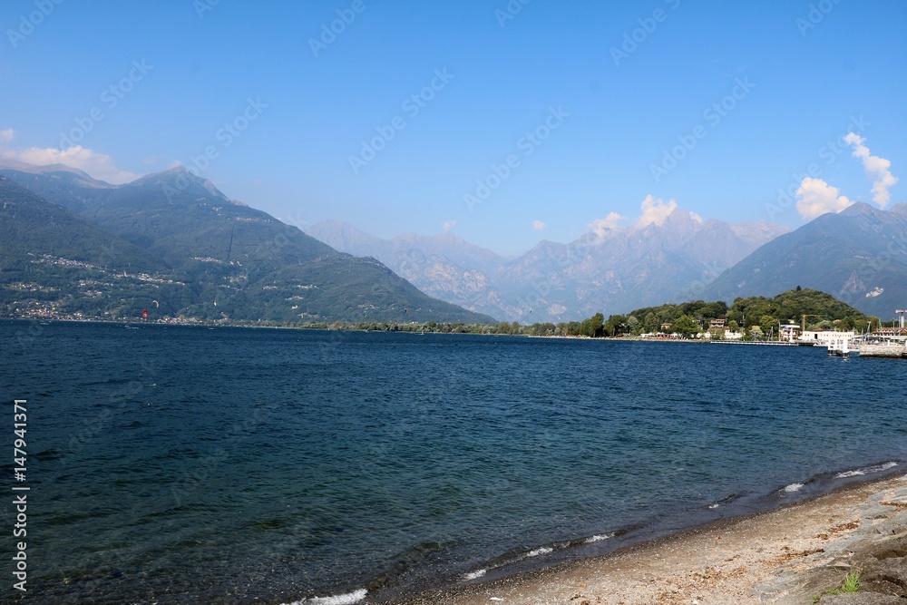 Obraz premium On the shores of Lake Como, Lombardy Italy