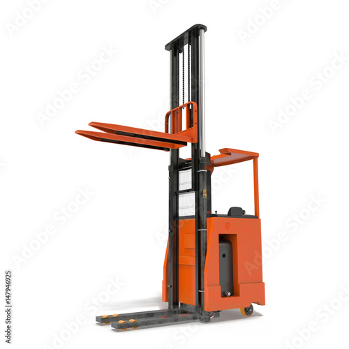 Rider stacker isolated on white. 3D illustration photo