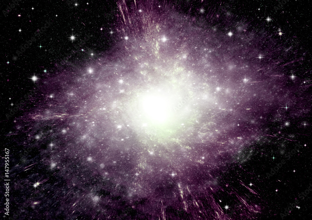 galaxy in a free space galaxy in a free space