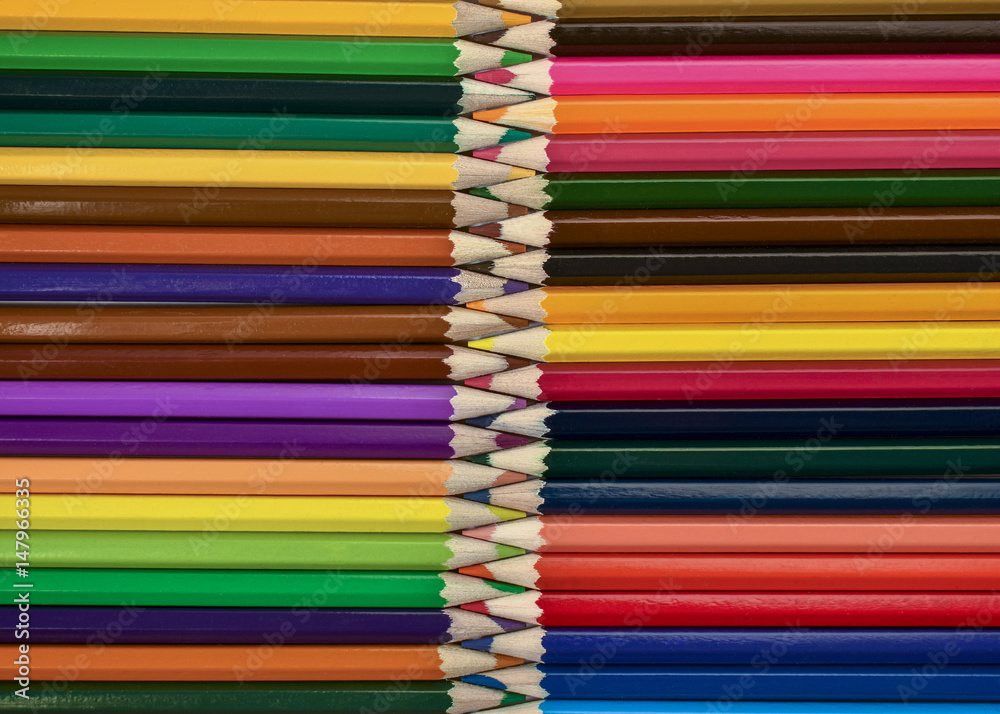 colored pencils on white background colored pencils on white background