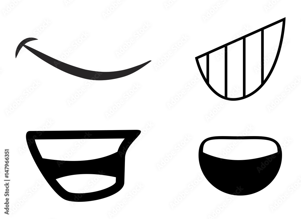 Fototapeta premium cartoon mouth vector symbol icon design.