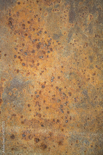 Rusty sheet of iron as a background © kvdkz