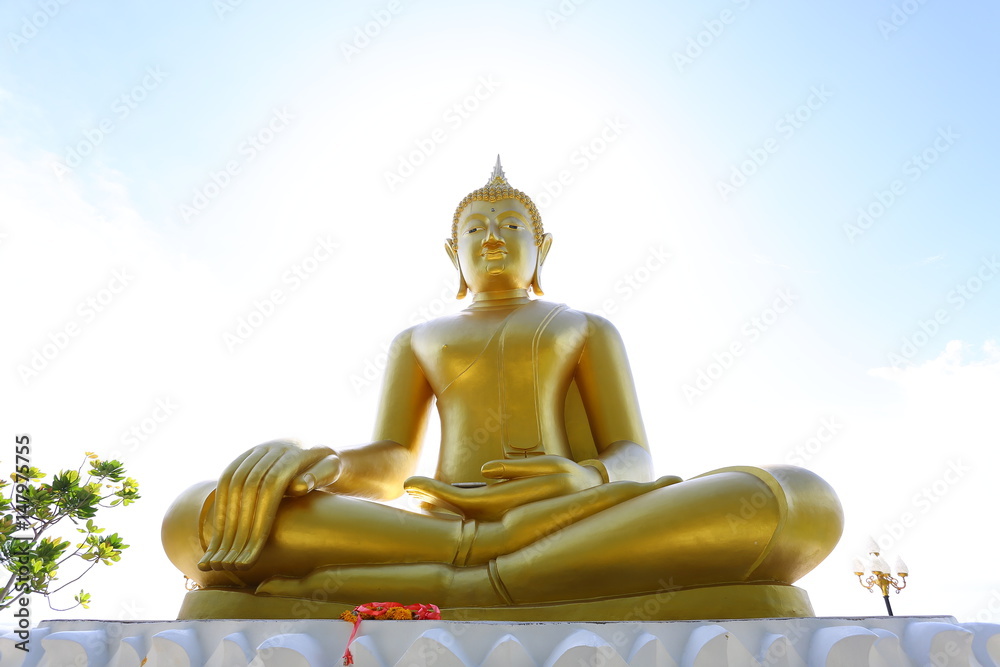 golden buddha statue of thailand. golden buddha statue of thailand.