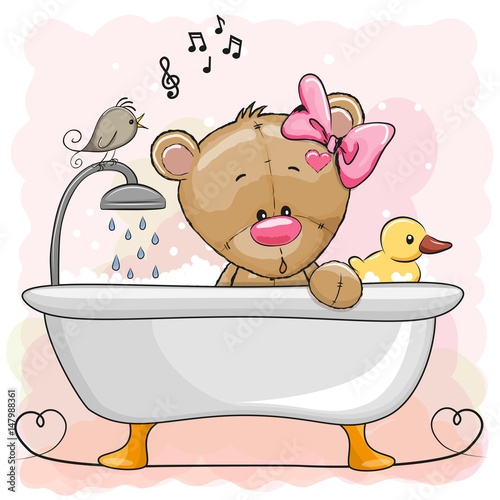 Bear in the bathroom
