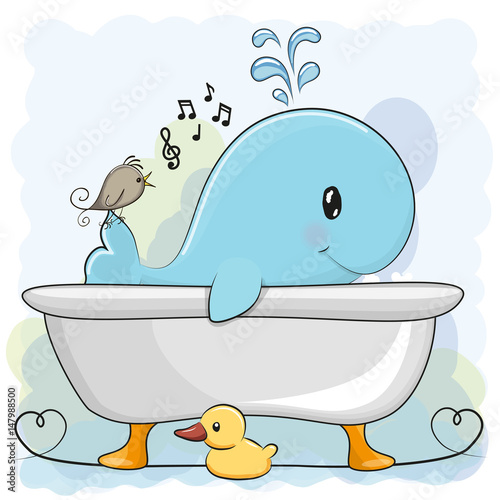 Whale in the bathroom