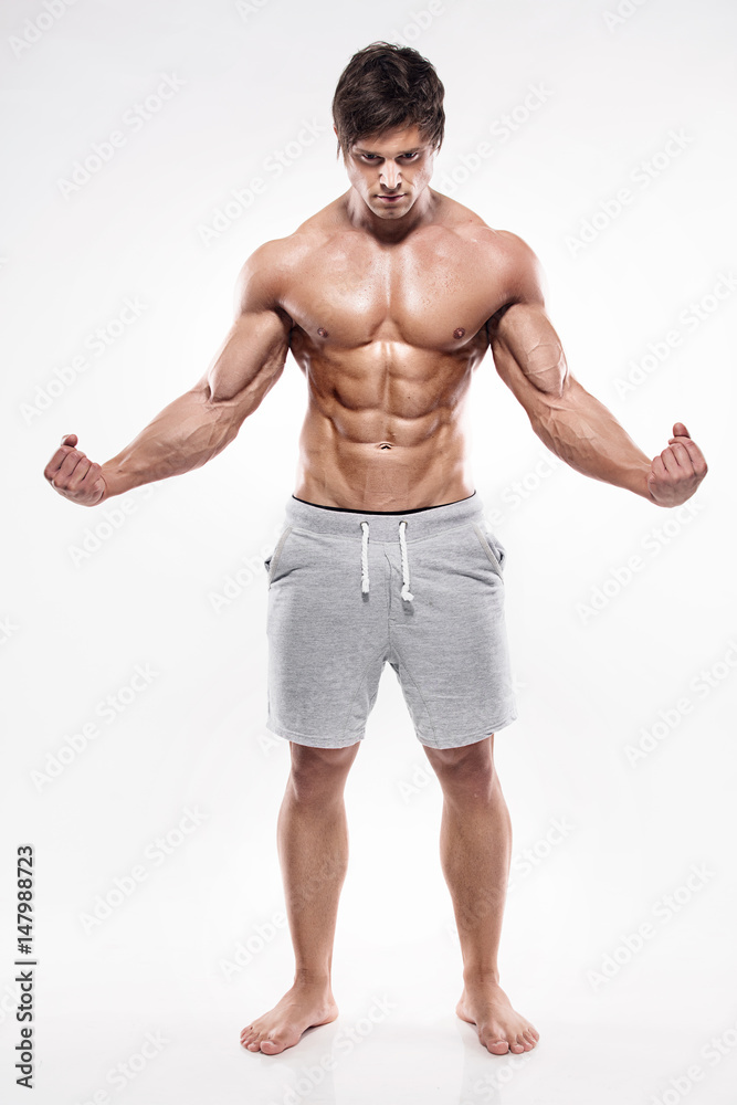 Strong Athletic Man  showing muscular body