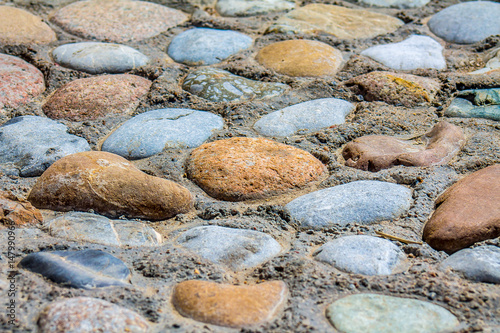 Path of stones boulders