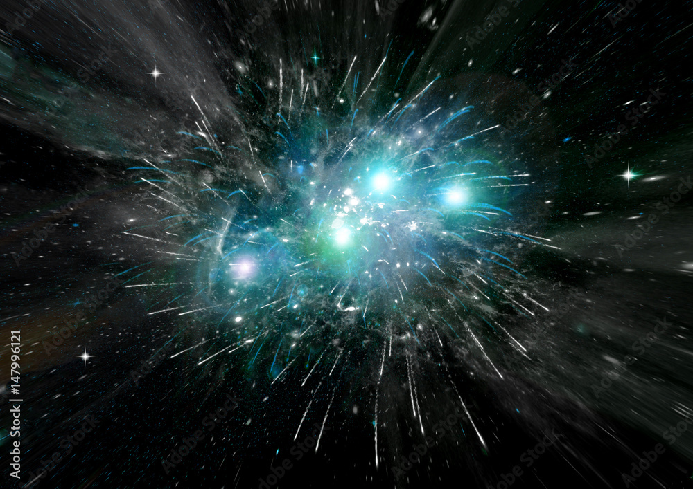 galaxy in a free space galaxy in a free space