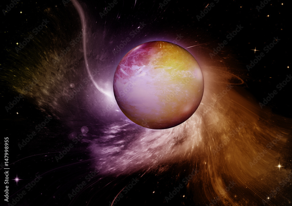 Obraz premium galaxy in a free space