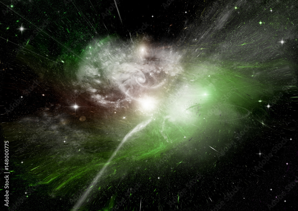 galaxy in a free space galaxy in a free space
