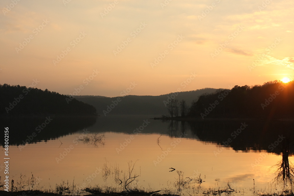 Obraz premium Sunset at Holley Creek