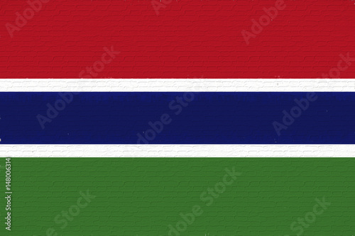 Flag of the Gambia Wall. © Roy Pedersen