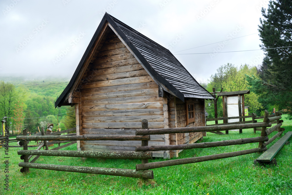 Wooden house in the mountains