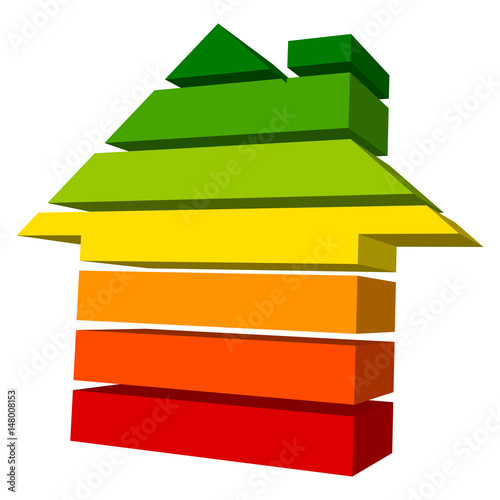 House Icon Energy Bars Different Colours