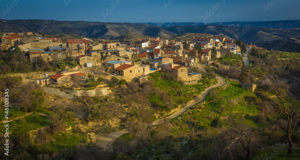 View of the Cypriot village