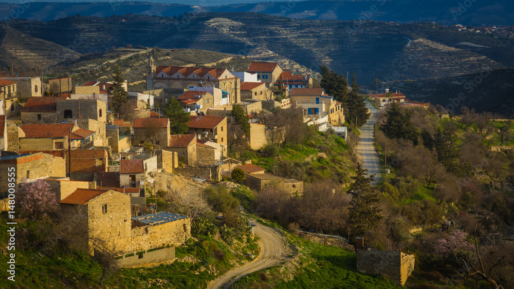 View of the Cypriot village
