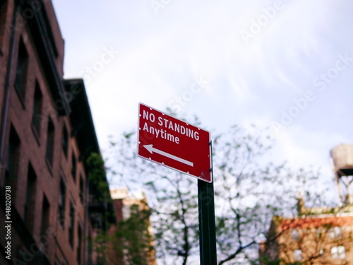 Εκτύπωση καμβά No standing anytime sign in New York City