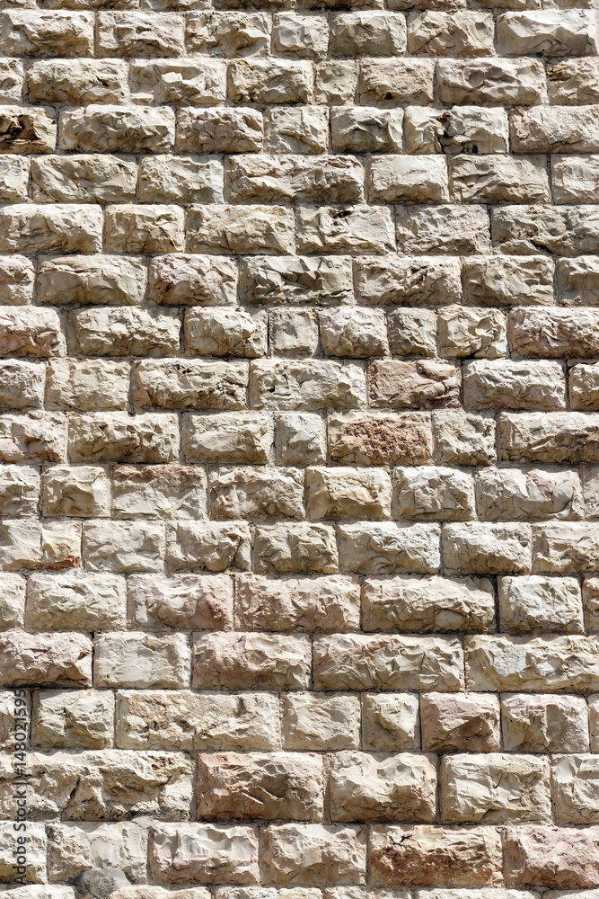 Old wall made of the Jerusalem stone wall. Israel Stock Photo | Adobe Stock