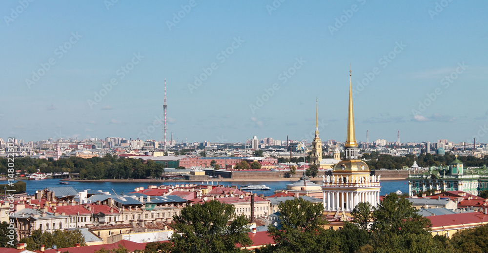 Views of St. Petersburg from the observation deck of St. Isaac's Cathedral