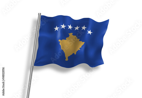 Drapeau du Kosovo en qualité vectorielle