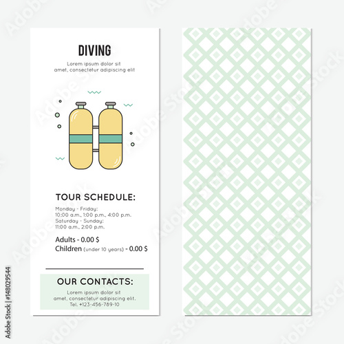 Diving vertical banner