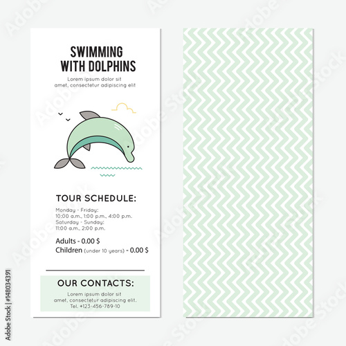 Dolphin vertical banner