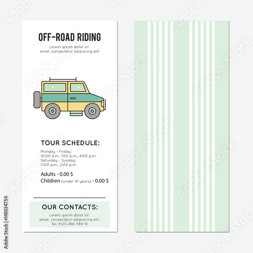 Off-road ride vertical banner