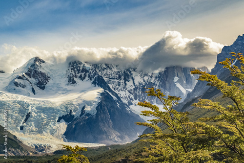 Canvas Print Snowy Andes Mountains, El Chalten Argentina