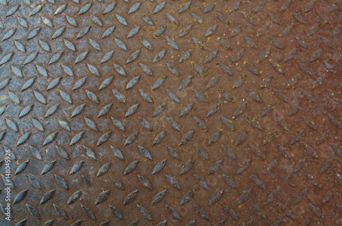 The rust anti-slip steel background