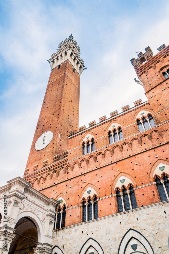 custom made wallpaper toronto digitalLa Torre del Mangia sur la Piazza del Campo à Sienne en Toscane