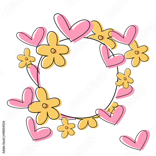 Tarjeta de amor - Mensaje - Marco
