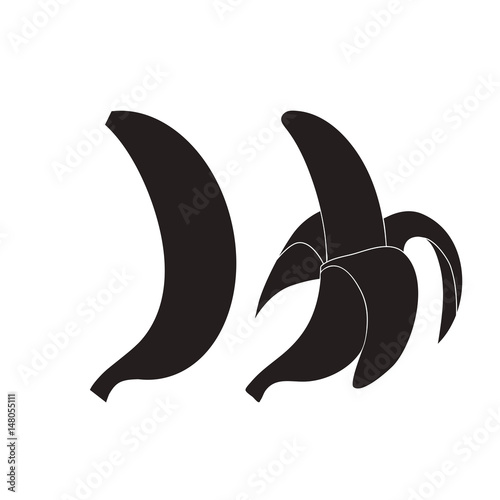 Banana icon, vector flat symbol