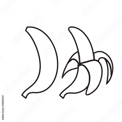Banana icon, vector flat symbol