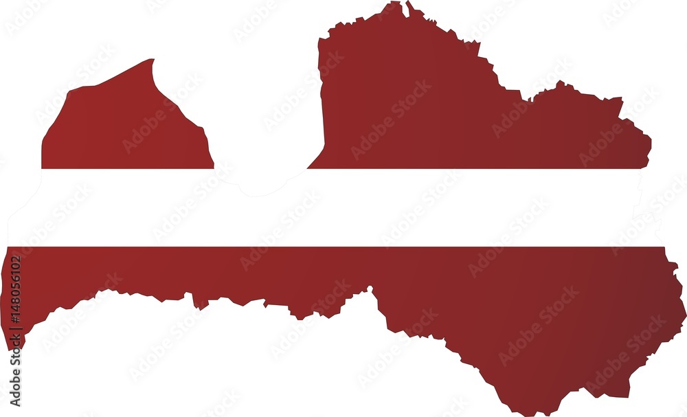 Fototapeta premium Latvia map
