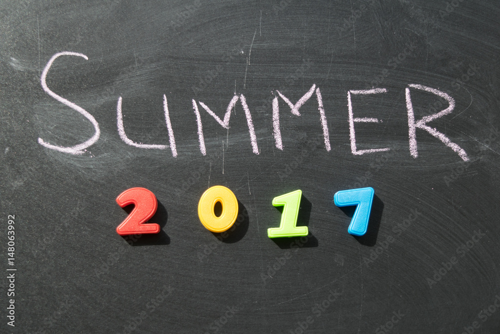 Obraz premium Inscription summer 2017