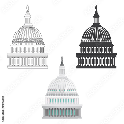 CAPITOL BUILDING. WASHINGTON DC.
USA. MONUMENTS & ICONS. #148065582