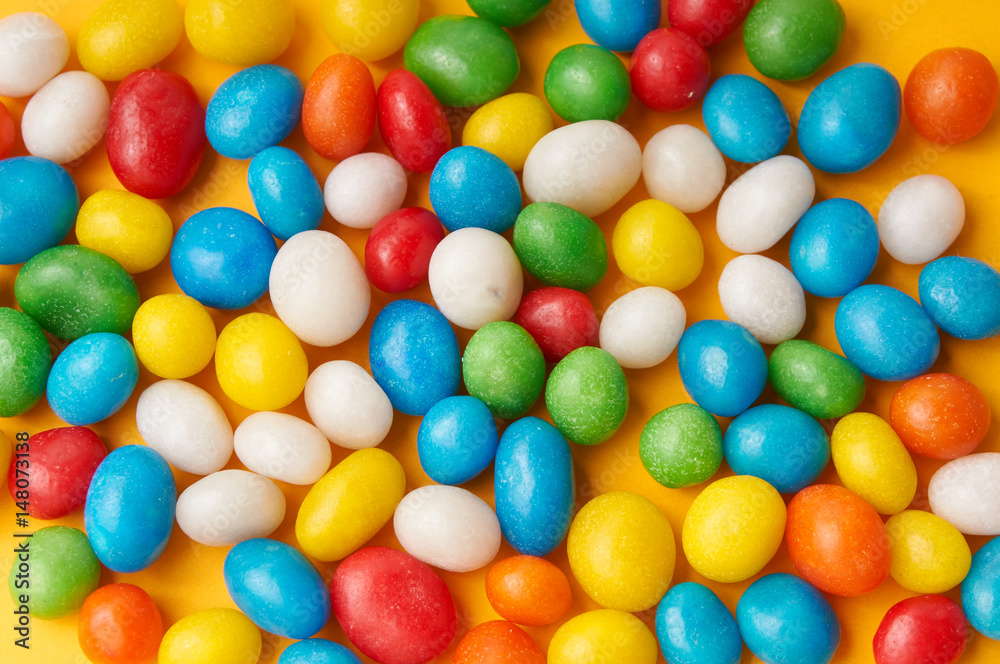 many colored candy in full screen many colored candy in full screen