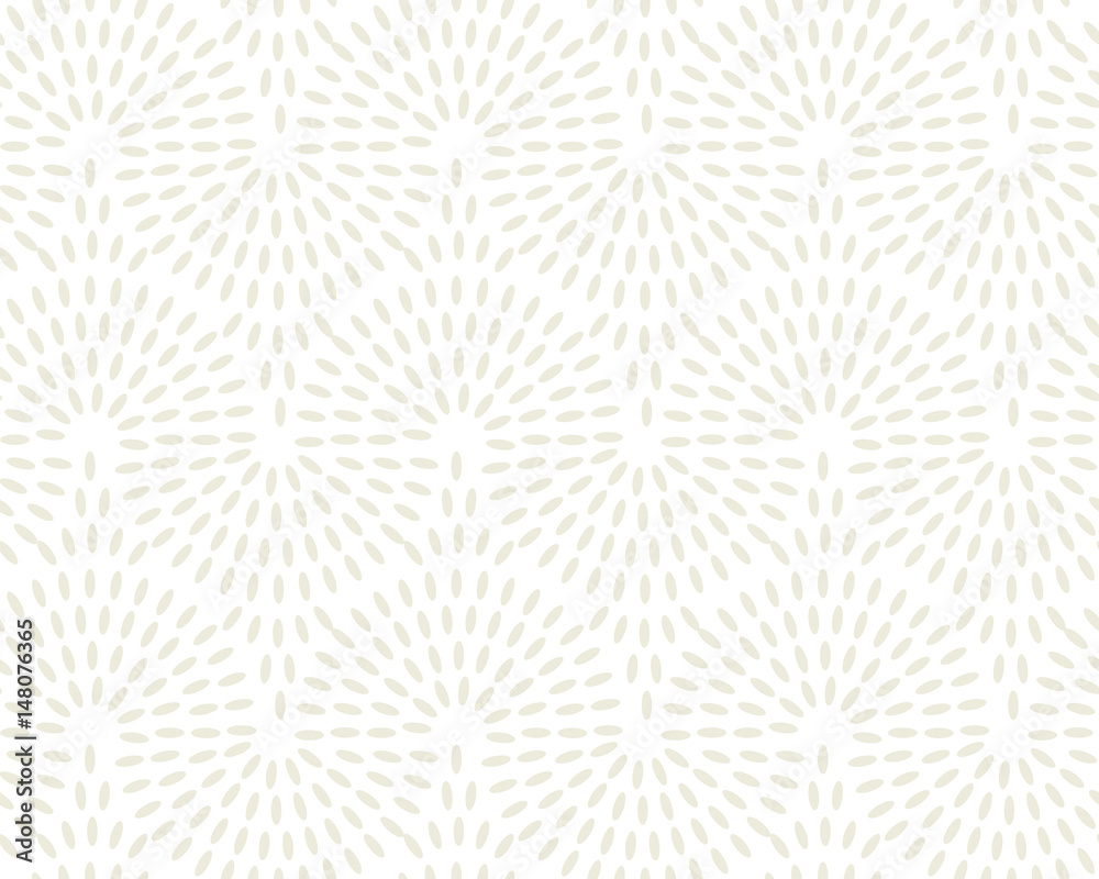 Concept simple rice grain pattern on light background. Vector illustration for background, fabric, wrapping paper, print and web with traditional wealth and happiness symbol