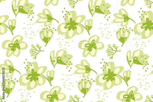 Floral seamless pattern for surface design: wrapping paper, background, fabri...