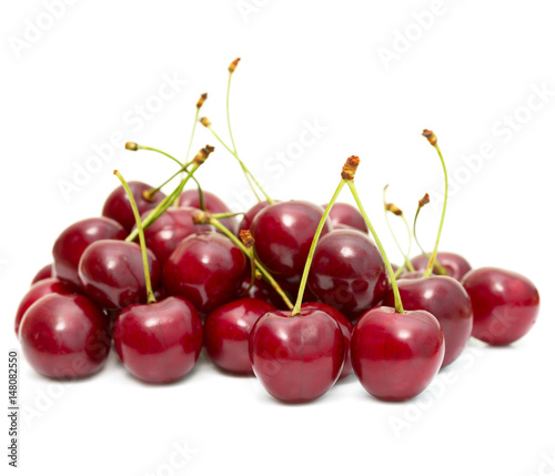cherry fruit isolated on white
