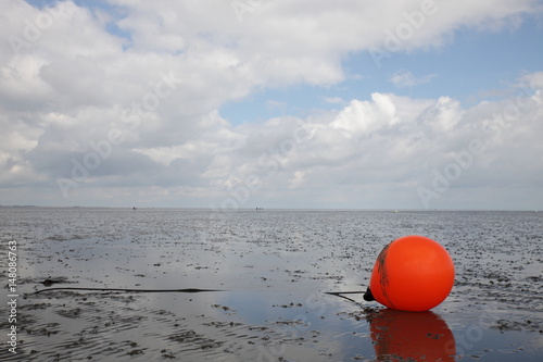Halbinsel Butjadingen / Tossens an der Nordsee bei Ebbe