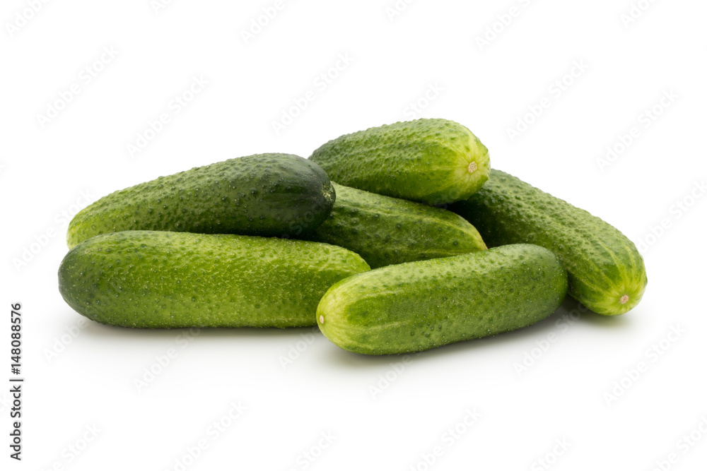 Eco cucumber on white background. Fresh vegetables. Eco cucumber on white background. Fresh vegetables.