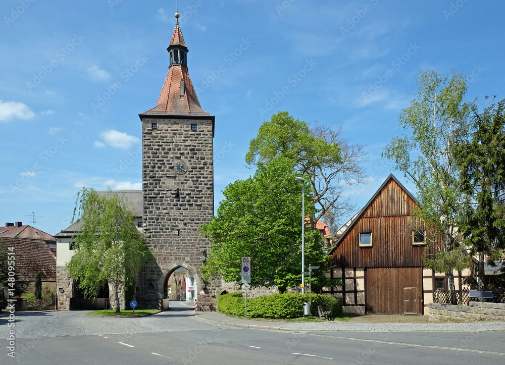 Fototapeta premium Nürnberger Tor in Neustadt an der Aisch