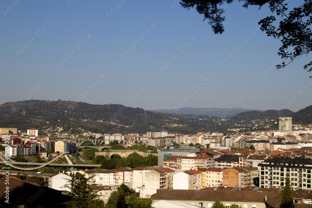 panoramic view of the city of orense, galicia, Spain