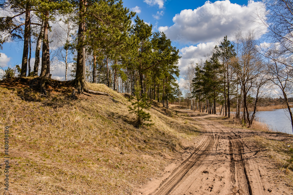 Fototapeta premium Sunny April day