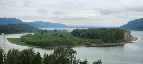 Fotografie View of the Columbia River Gorge