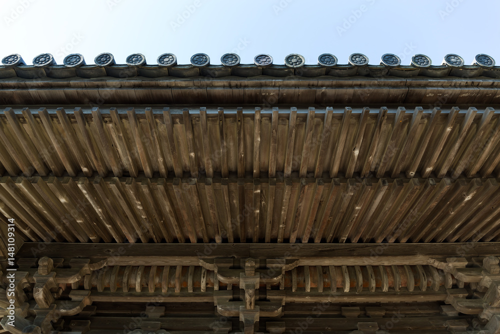 Fototapeta premium Japanese temple roof tile
