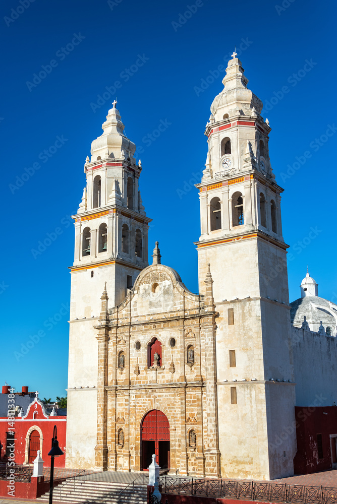 Campeche Cathedral View