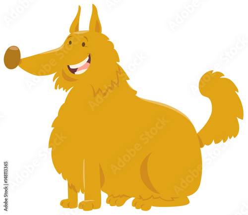 yellow shaggy dog cartoon